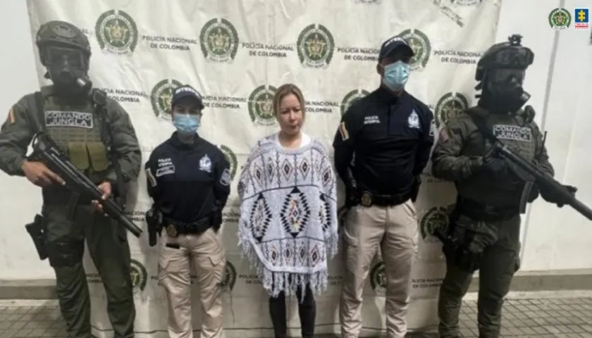 Íngrid Edith Varón Cadena, alias 'La mona'.