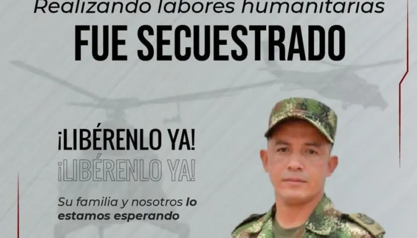 Soldado en poder del ELN.
