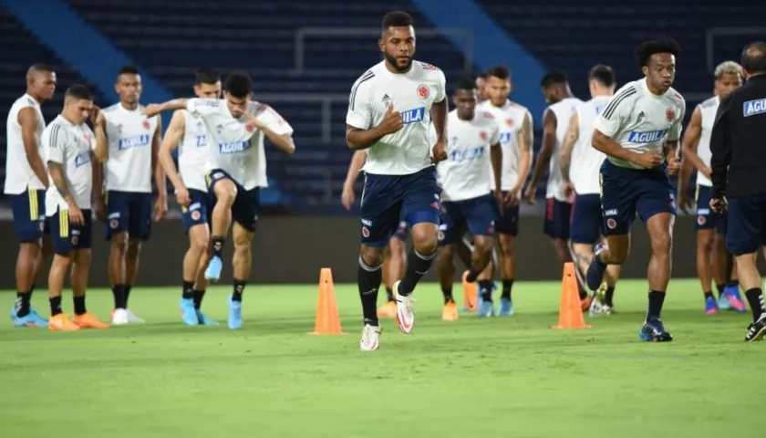 Entrenamiento de Colombia en el Metropolitano.