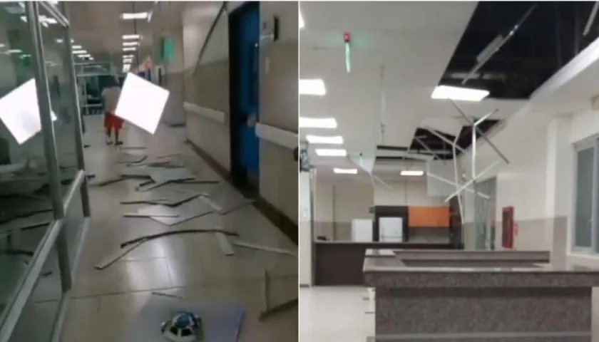 Daños en hospital de Esmeraldas, Ecuador.