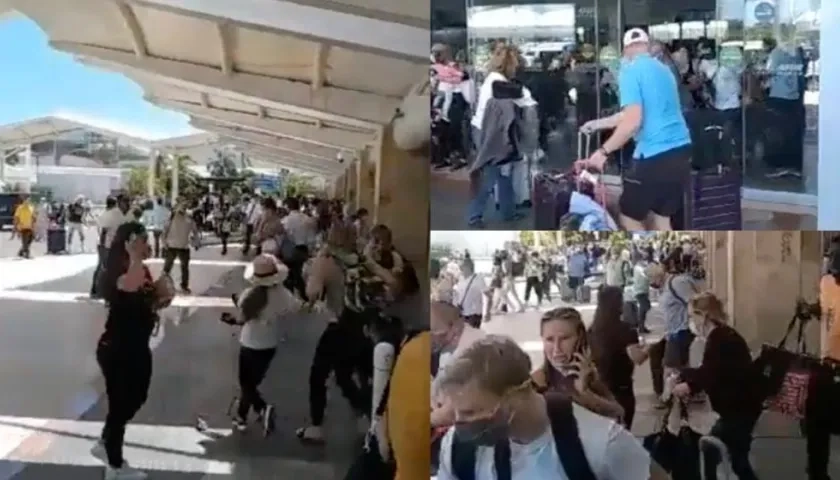 Imágenes del suceso.