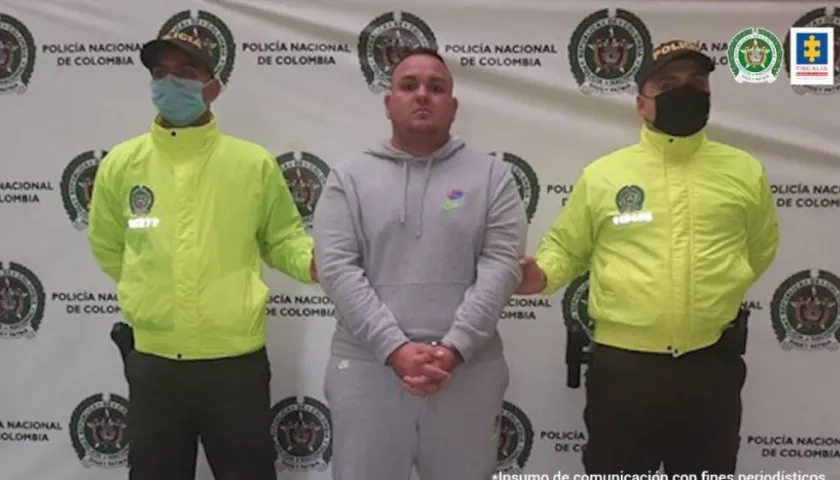 Juan Camilo Molina Medina, capturado.