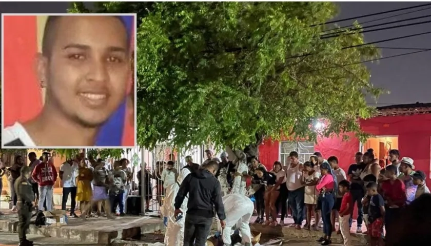 Carlos Andrés Rolón Jiménez, foto recuadro, fue asesinado en el barrio Pumarejo de Soledad.