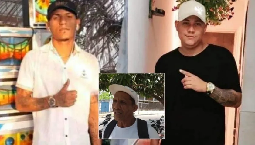 Albert Coronado, centro, habló sobre el doble homicidio en Villa San Pedro.