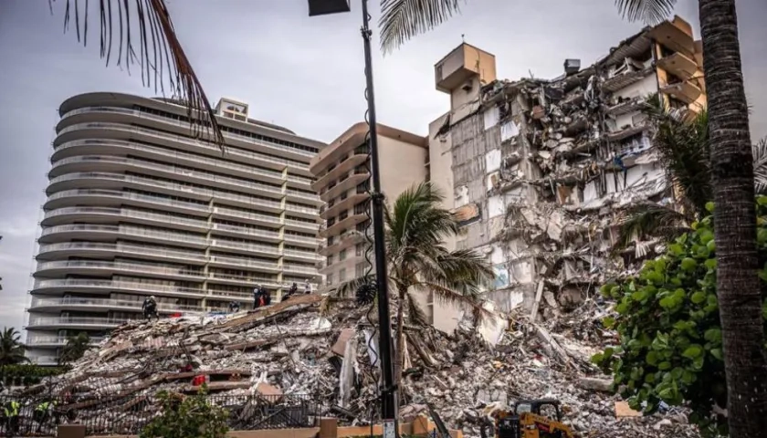 Torre Champlain Towers South, en Surfside, en el condado de Miami-Dade.