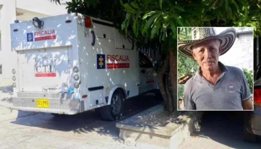  En la foto, Marcos Aurelio Molina Padilla asesinado en una vereda de Juan de Acosta.