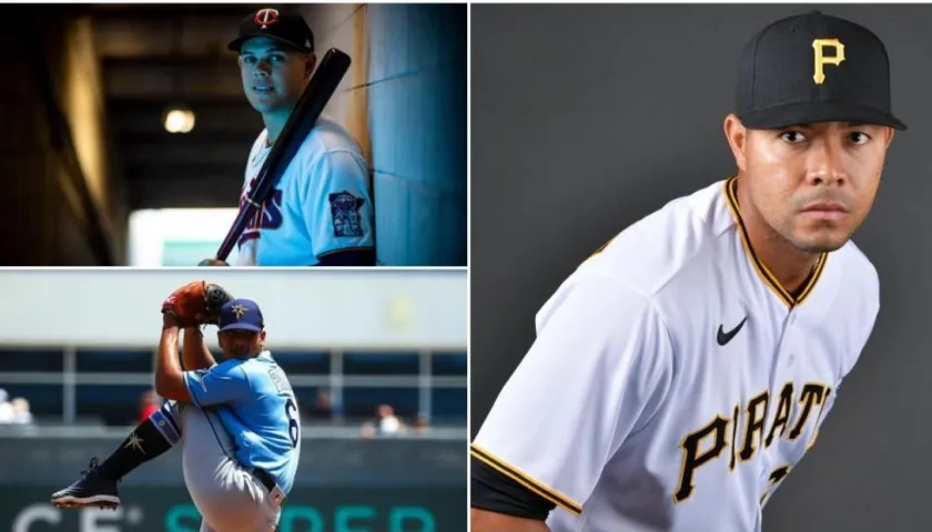 Gio Urshela, Luis Patiño y José Quintana. 