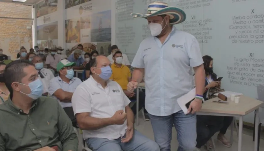 Gobernador Orlando Benítez, en la instalación de la Mesa Campesina.