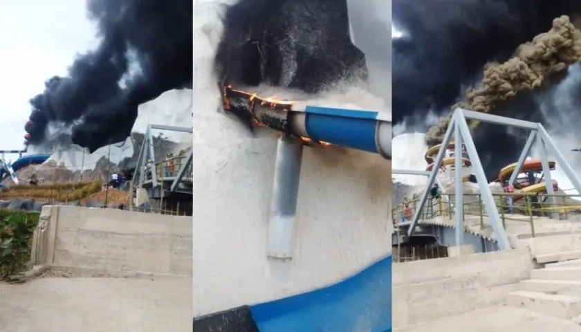 Imágenes del incendio.