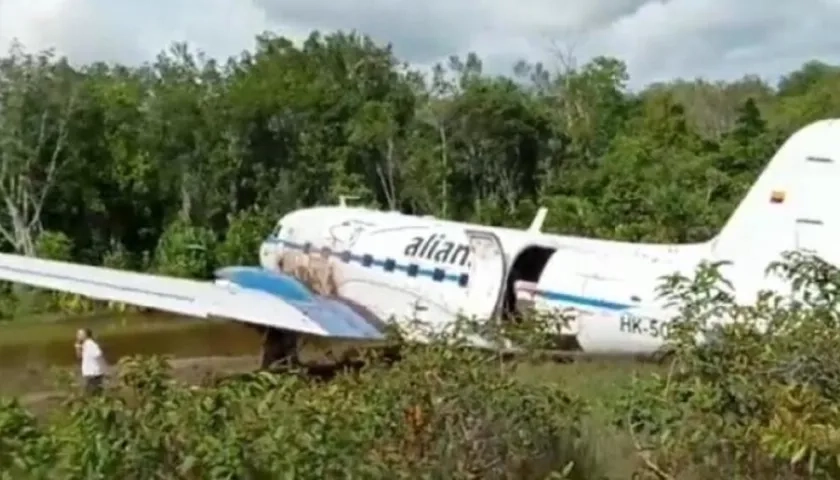 Avión DC3 accidentado en Guainía.