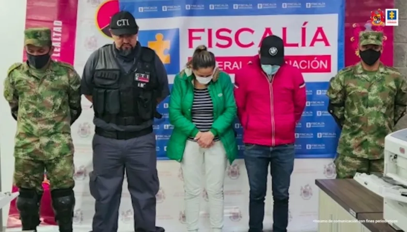 Momento de la captura de Carlos Alberto Zuluaga Arroyave. 