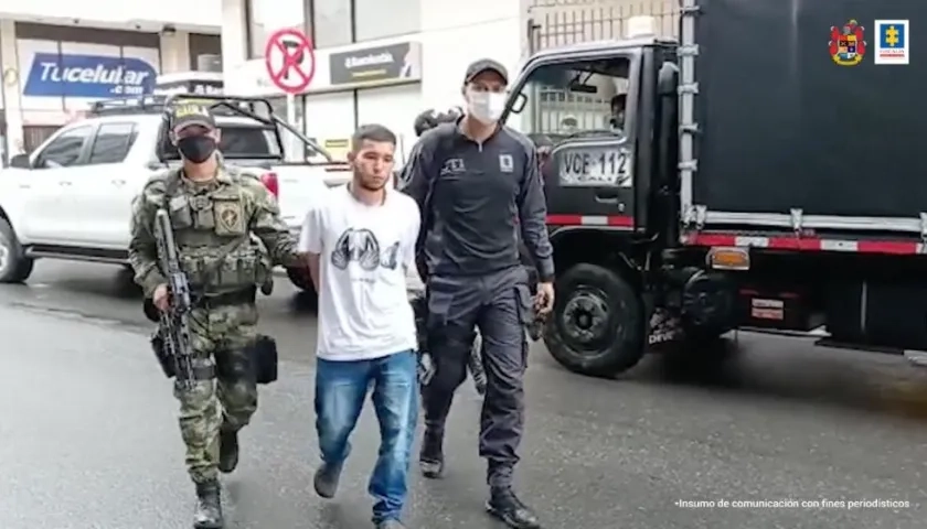 El hombre fue capturado por el Gaula y el CTI. 
