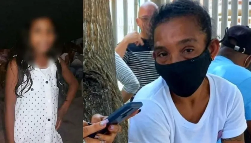 Nicoll Barraza y su mamá, Gisela María Barraza De la Hoz.