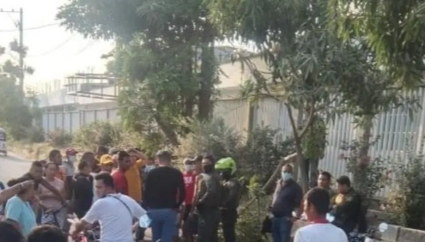 Lugar de los hechos en Malambo.