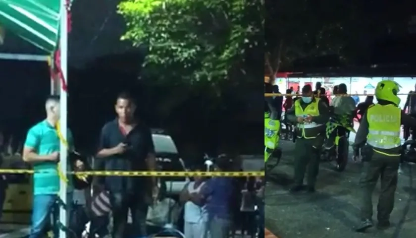 Lugar del homicidio en el barrio San Felipe.