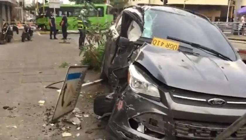 Vehículo del accidente.