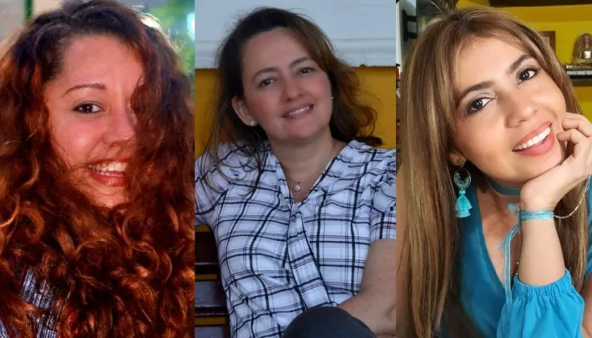 Rosa Herrera Bossio, Yajaira Pinilla Carrascal y Dina Luz Pardo.