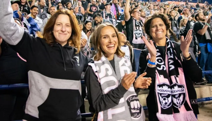 La actriz Natalie Portman, cofundadora del equipo de fútbol femenino Angel City.