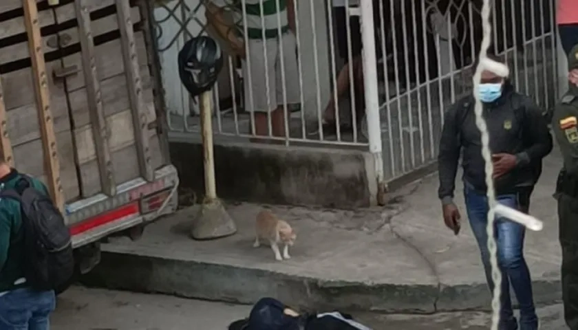 Lugar de los hechos en el barrio Los Cedros de Soledad.