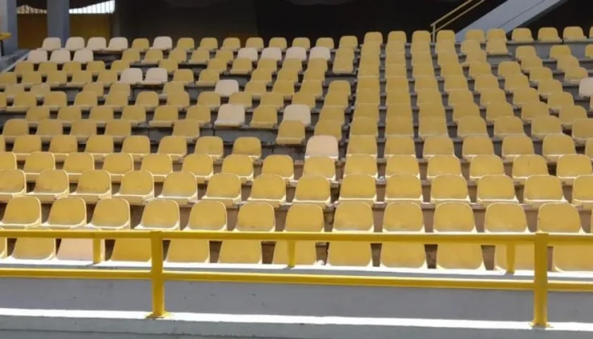 Parte del área con destrozos.