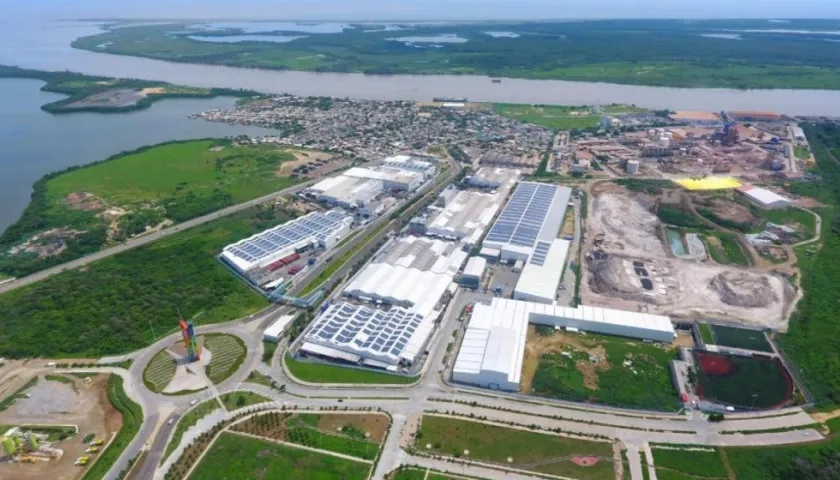 Sede de la compañía Tecnoglass en Barranquilla.