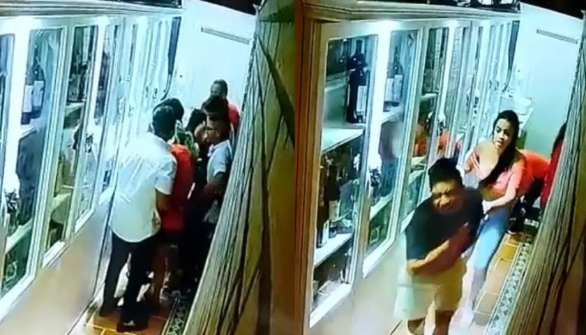 Momentos del suceso.