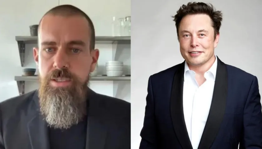 Jack Dorsey y Elon Musk.