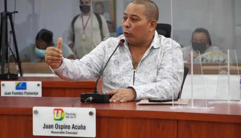 Juan Carlos Ospino, presidente del Concejo de Barranquilla.