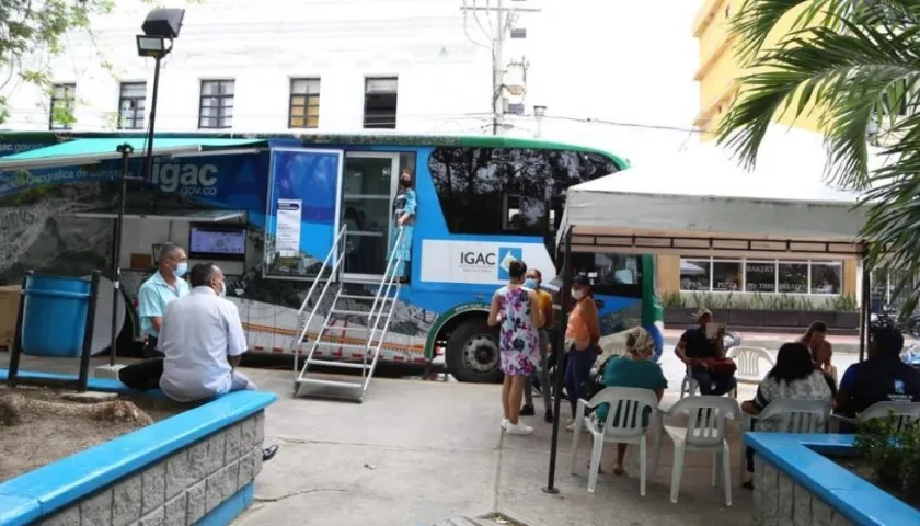 Unidad móvil del Igac