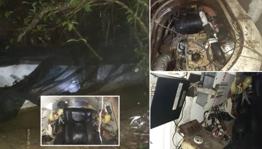 Submarino hallado por la Fuerza Armada Nacional Bolivariana.