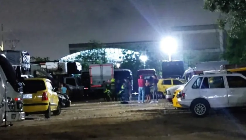 Parqueadero donde fue asesinado Nixon José Domínguez Leiva