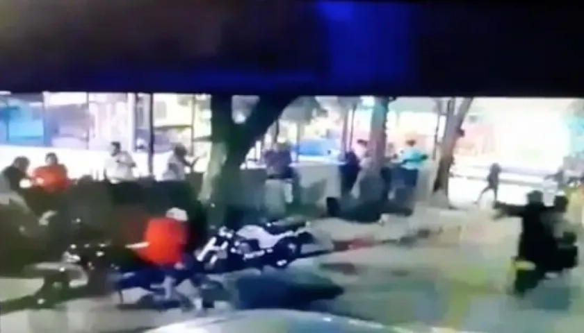 Ataque a bala en el barrio Rebolo. 