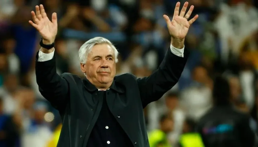 Carlo Ancelotti, técnico italiano. 