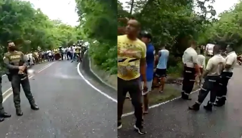 El menor murió en el lugar del accidente. 