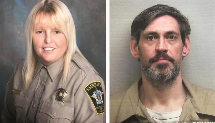 La agente Vicky White y el preso condenado Casey Cole White.