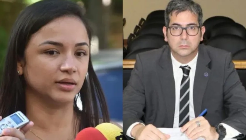 Diputada Jasmín Narváez y Marcelo Pecci.