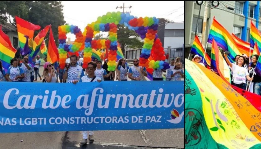 Caribe Afirmativo en una de las marchas.