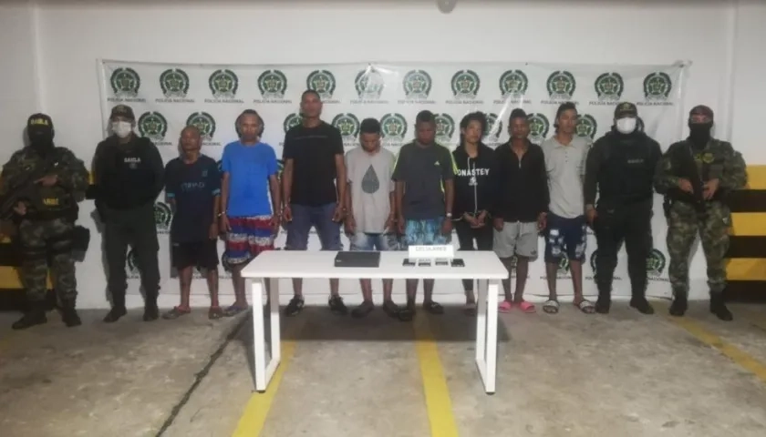 Los capturados, presuntamente, integraban la banda 'Los Costeños La Central'.