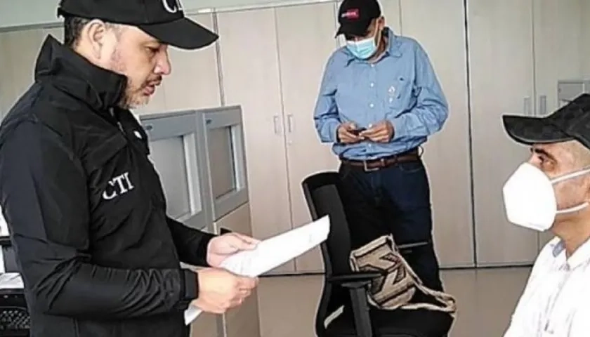 Acto de entrega del exalcalde de Caimito, Víctor Miguel Ricardo Vega.