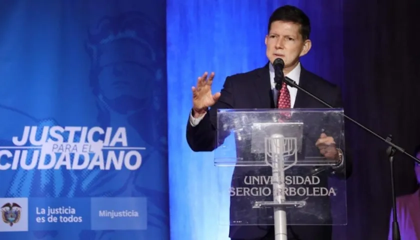 Wilson Ruiz, Ministro de Justicia.