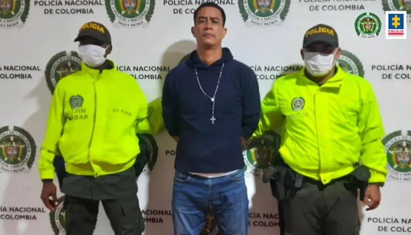 Alias 'Cantiflas' tras ser capturado por la Policía. 