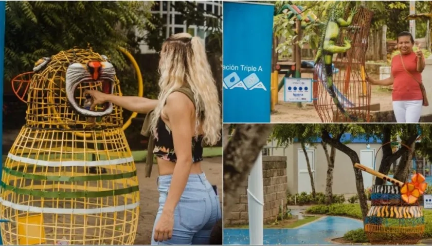 Las estructuras fueron diseñadas y elaboradas por artesanos del municipio.