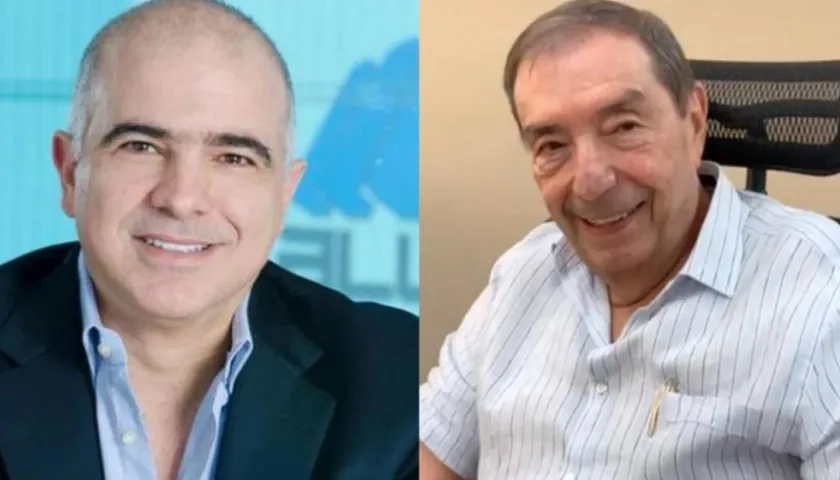 Christian Daes, COO de Tecnoglass, y Fuad Char, de Olímpica.