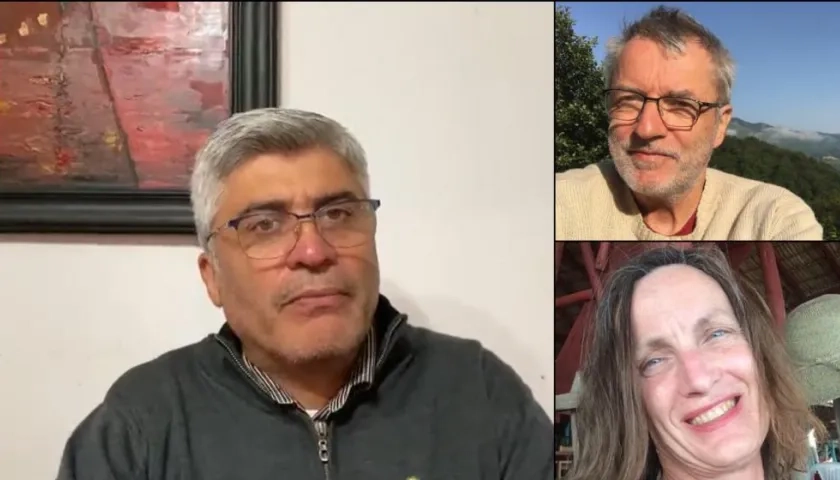 Alejandro Ruscani, Paul-Emile Dupret y Teri Mattson, observadores internacionales.