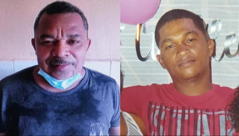 Víctor Julio Cantillo De la Cruz, presunto homicida; Carlos Andrés Contreras Padilla, víctima (derecha). 