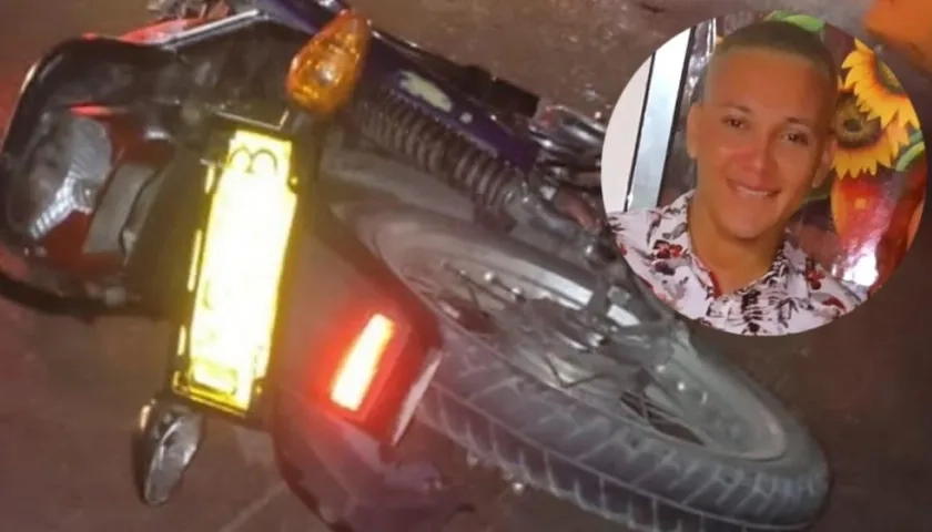 Carlos Andrés Anaya Cera y el lugar del accidente.