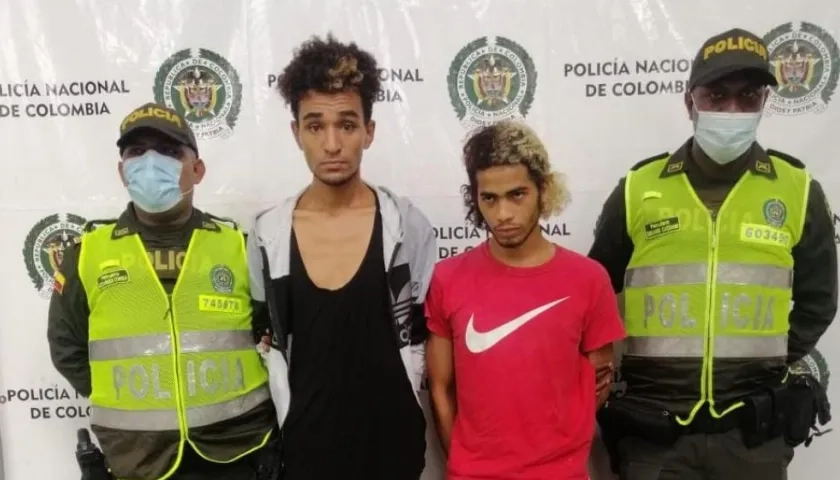 Jesús Cerezo Griego y Aikel José Gómez Blanco, los capturados.