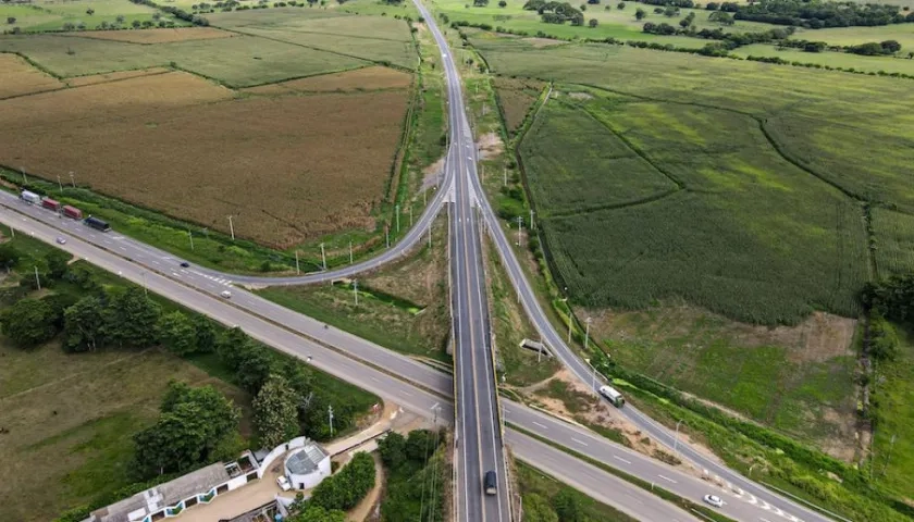 Un tramo del proyecto vial.