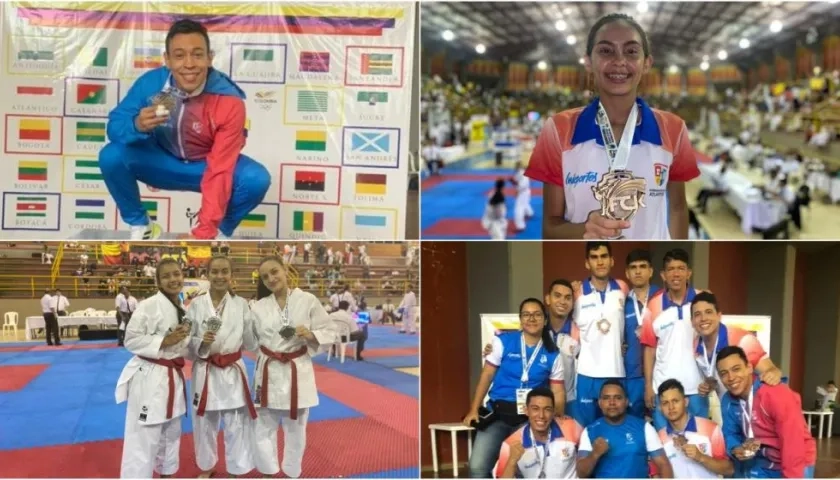 Deportistas de Karate del Atlántico. 