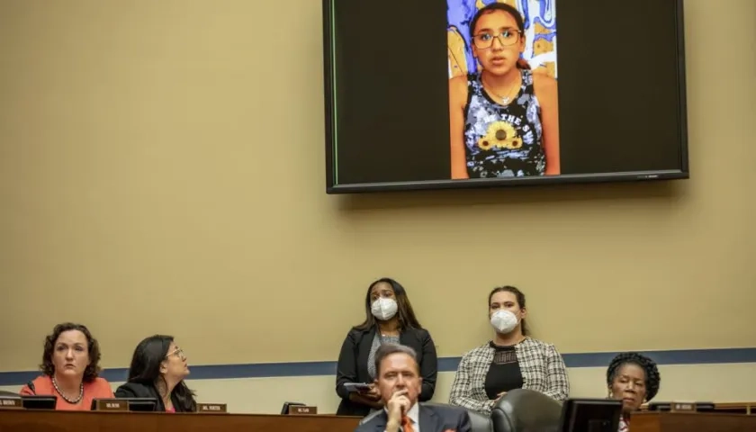 Miah Cerrillo, niña que sobrevivió al tiroteo en la escuela de Uvalde.